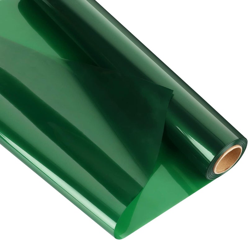 Giiffu Clear Cellophane Wrap Roll-Green Plastic Cello Paper Roll 34 In Wide X 100 Ft Long, 3 Mil Thick Gift Wrapping Paper for Hampers, Flower Paper Wrap For Bouquets, Baskets, Treats, DIY Arts Crafts Décor - Image 1